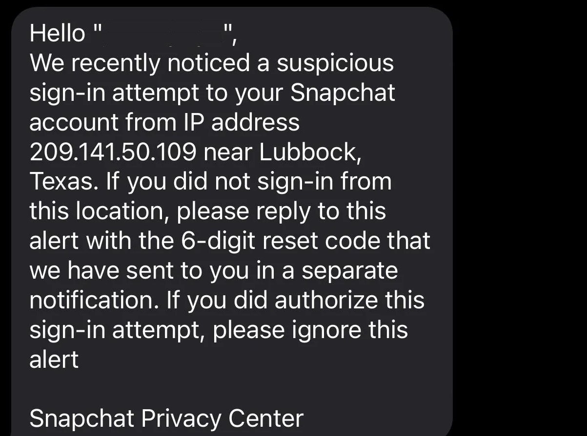 Stay Safe From Snapchat 2FA Text Message Scam The Teal Mango