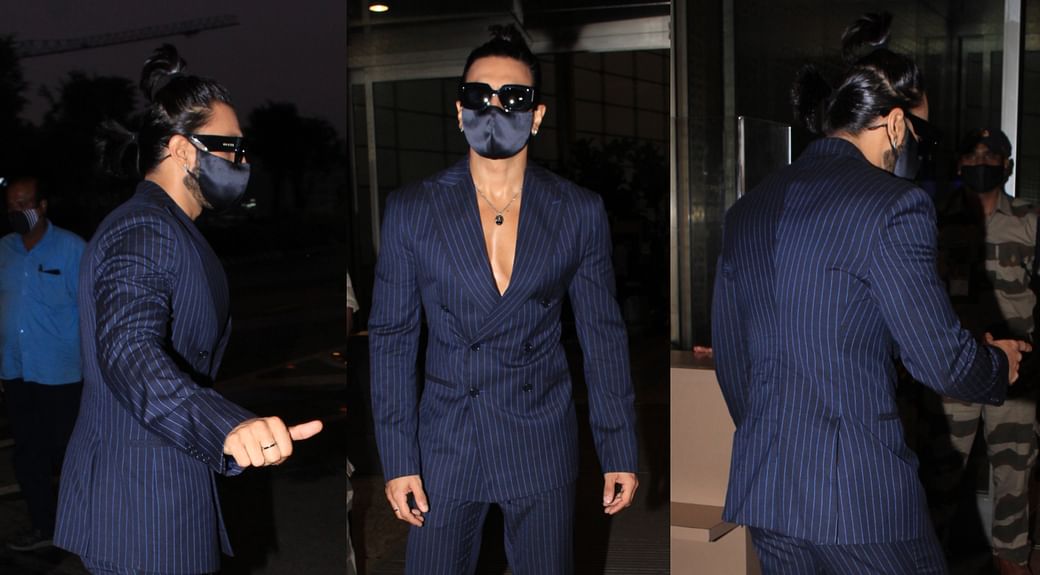 For RC15's Film Launch Starring Ram Charan And Kiara Advani, Ranveer Singh  Suits Up In Style To The Airport Without A Shirt In Sight