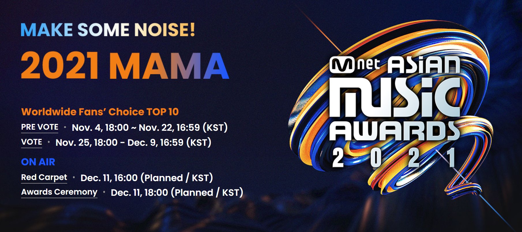 Mnet mama 2021 vote