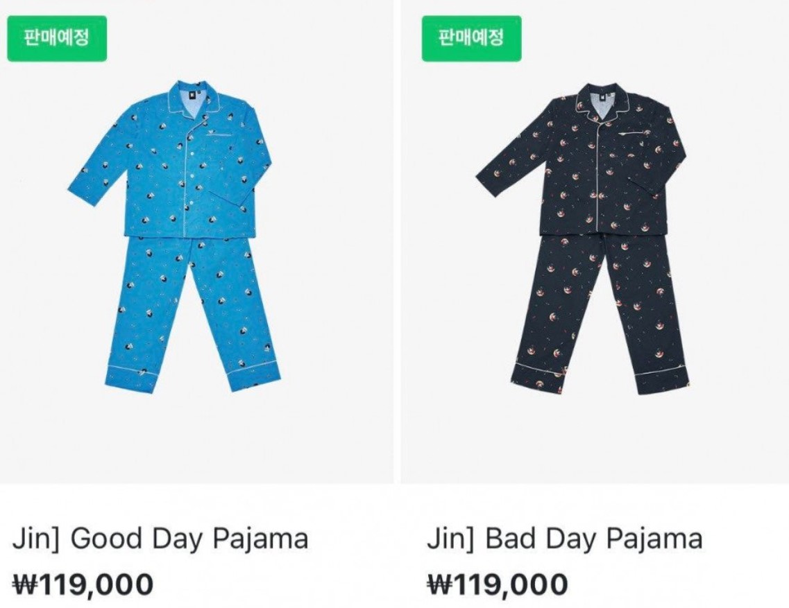 BTS&#39; Jin Launches his Merch &#39;&#39;Pajamas&quot;; Here&#39;s How To Buy Them - The Teal  Mango