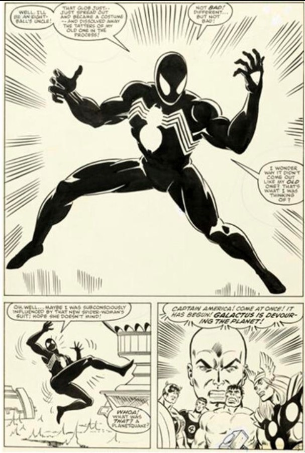 Spider-Man Iconic Black Look Comic Page Sold for $3.6 Million