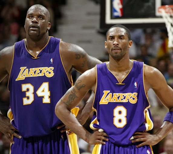 Shaquille O Neal and Kobe Bryant