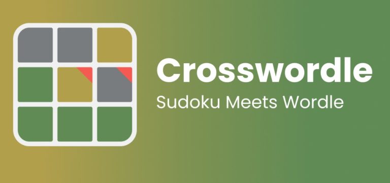 Crosswordle is the Sudoku and Crossword Version of Wordle