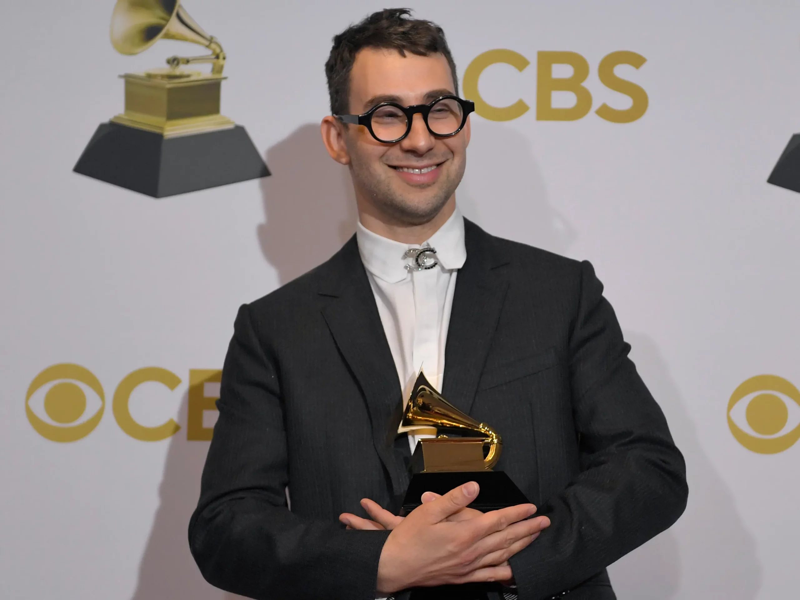 Margaret Qualley puts on a cosy display with her fiancé Jack Antonoff at  the Grammys