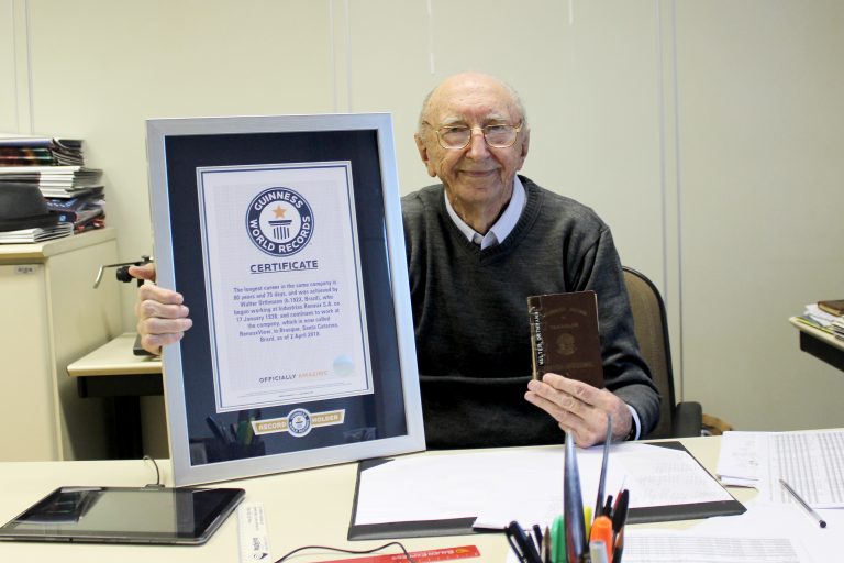 100-Year-Old Walter Orthmann Sets World Record of Working in the Same Company for 84 Years
