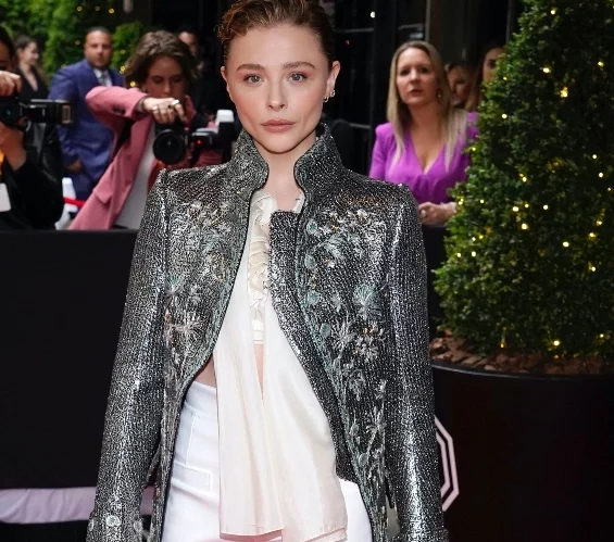 Chloë Moretz Shines at the Met Gala 2022 Red Carpet in a Sparkling Coat -  The Teal Mango