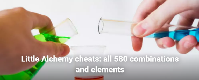 Little Alchemy Cheats – Create All 580 Elements