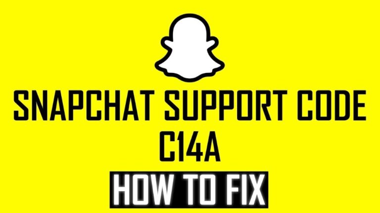 Snapchat Support Code C14a Error: How to Fix it?