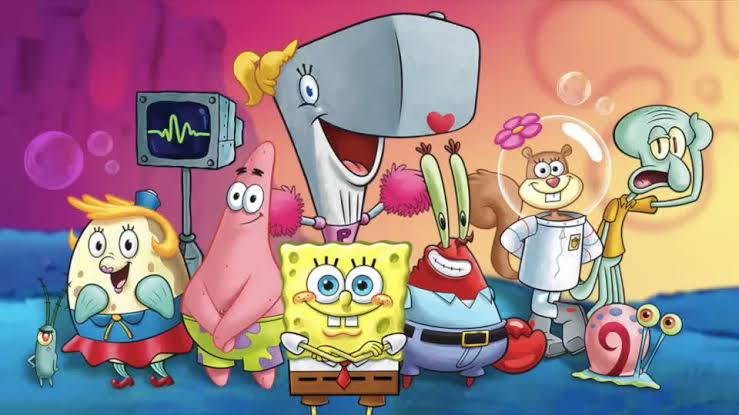 The series revolves around Spongebob and his aquatic friends. SpongeBob SquarePants is an energetic and optimistic yellow sea sponge who lives in a submerged pineapple. SpongeBob has a childlike enthusiasm for life, which carries over to his job as a fry cook at a fast food restaurant called the Krusty Krab. One of his life's greatest goals is to obtain a boat-driving license from Mrs. Puff's Boating School, but he never succeeds. His favorite pastimes include 