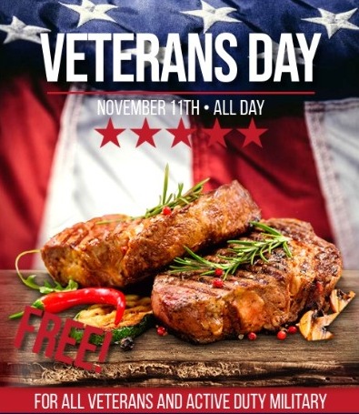 List of Restaurants Giving Free Meals on Veterans Day 2022