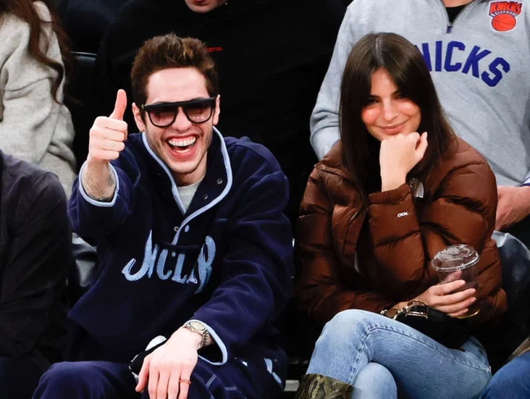 Pete Davidson and Emily Ratajkowski Snapped Together at Knicks Game