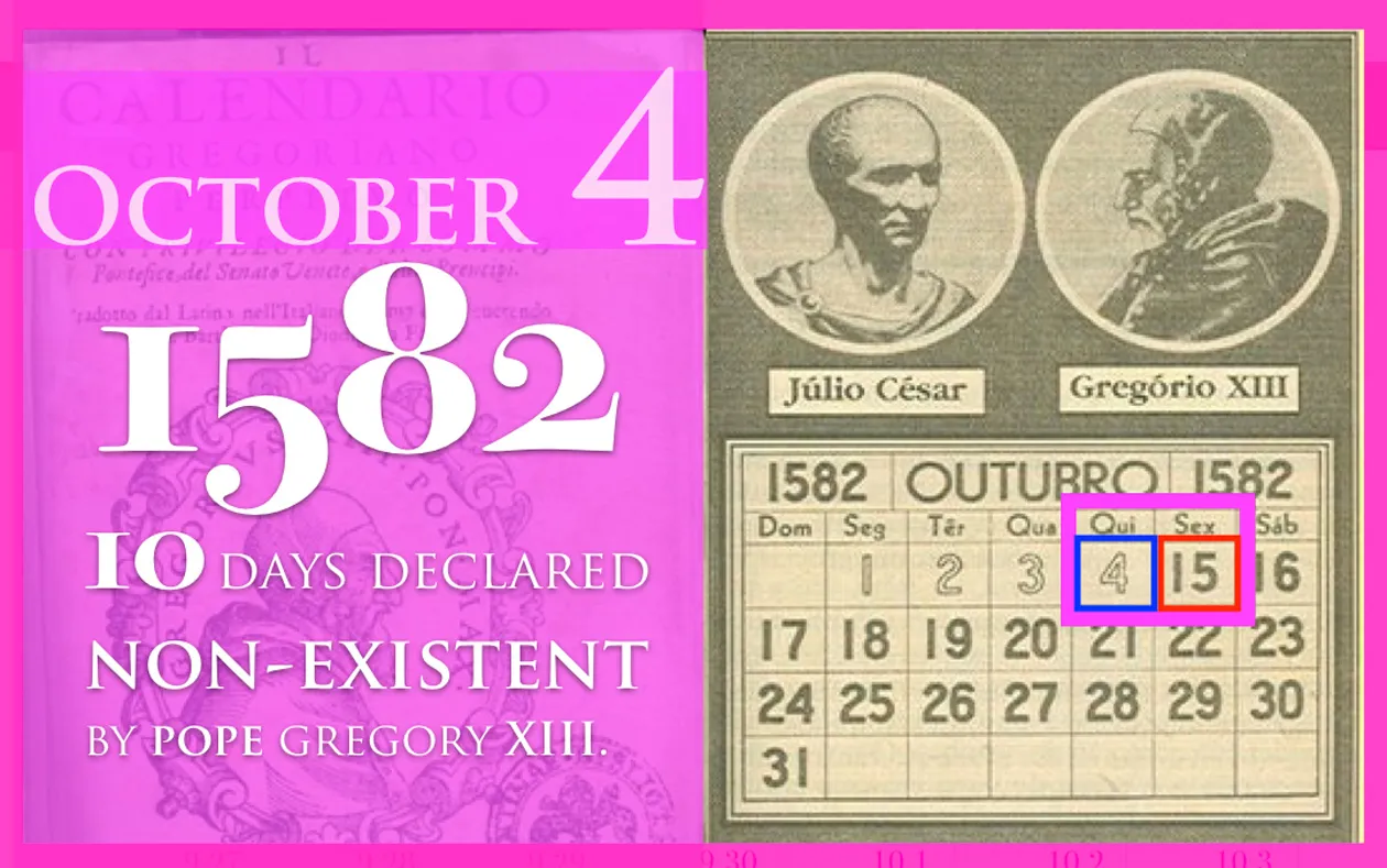 What Happened To Calendar In October 1582? - The Teal Mango